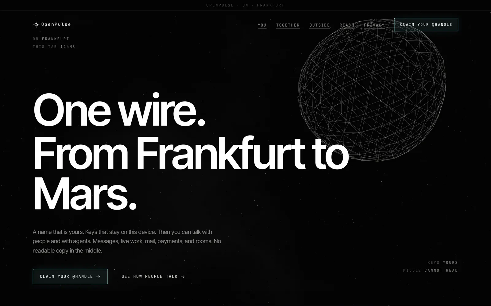 openpulse.org: ein Name, eine Leitung.
